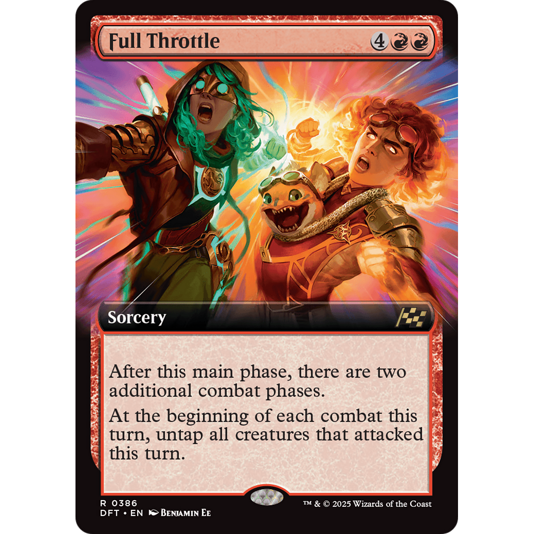 Full Throttle (DFT-386) - Aetherdrift: (Extended Art) Foil