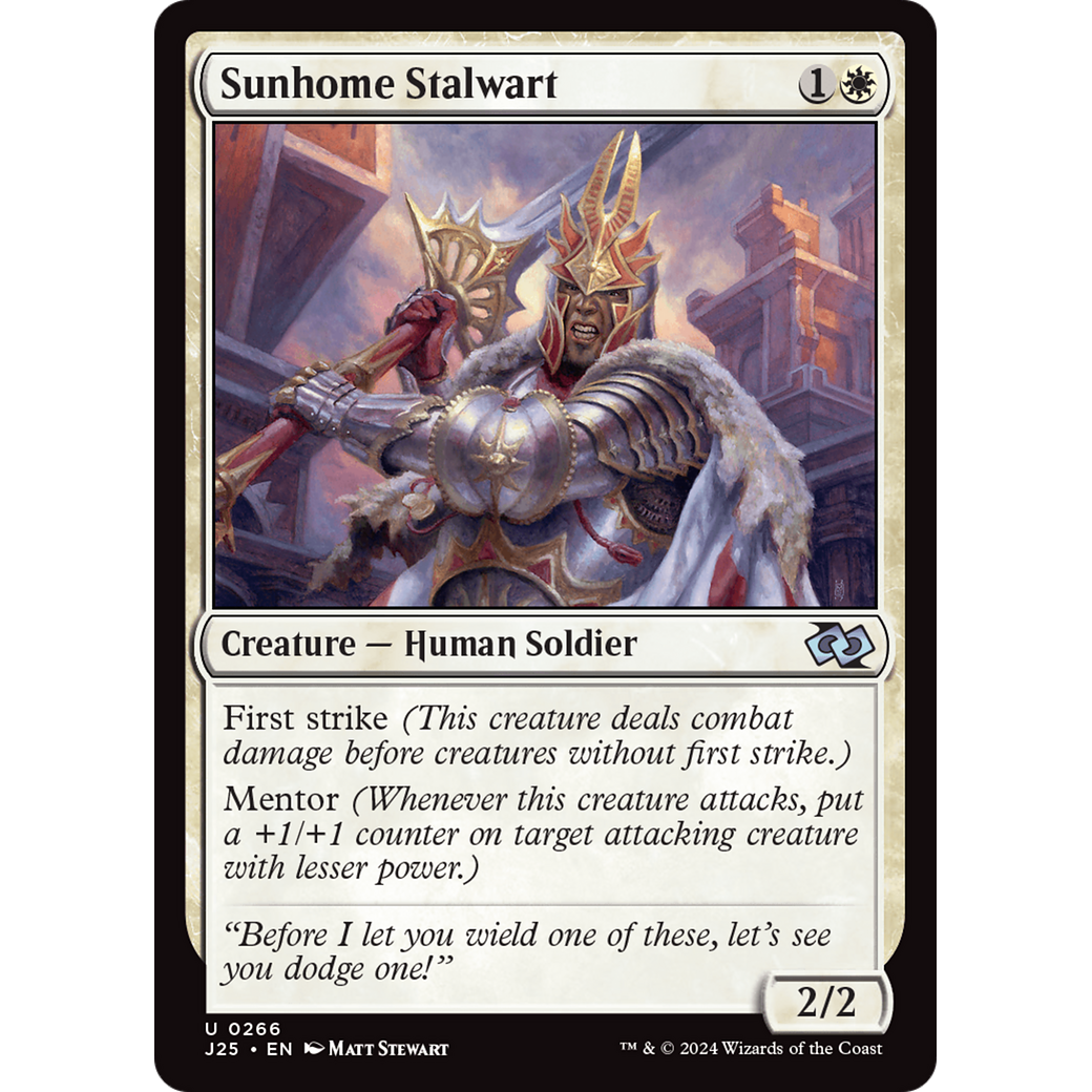 Sunhome Stalwart (J25-266) - Foundations Jumpstart