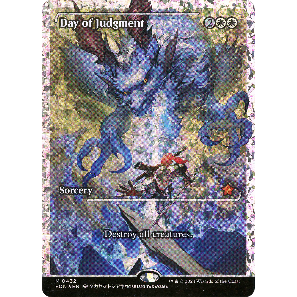 Day of Judgment (FDN-432) - Foundations: (borderless, Showcase) Foil