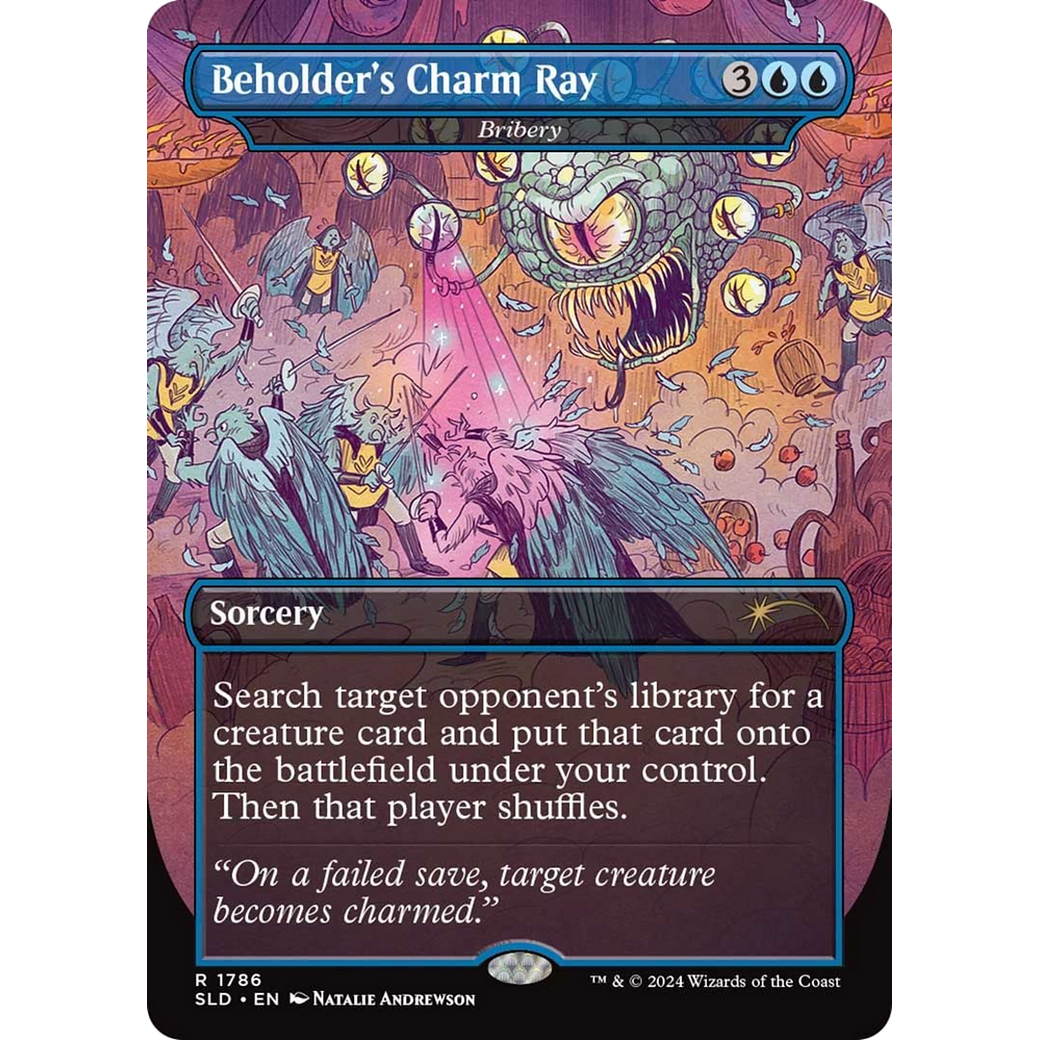 Beholder's Charm Ray - Bribery (SLD-1786) - Secret Lair Drop / Beholder's Charm Ray (Borderless)