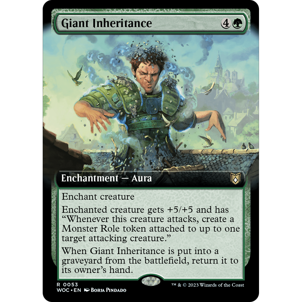 Giant Inheritance (WOC-053) - Wilds of Eldraine Commander: (Extended Art)