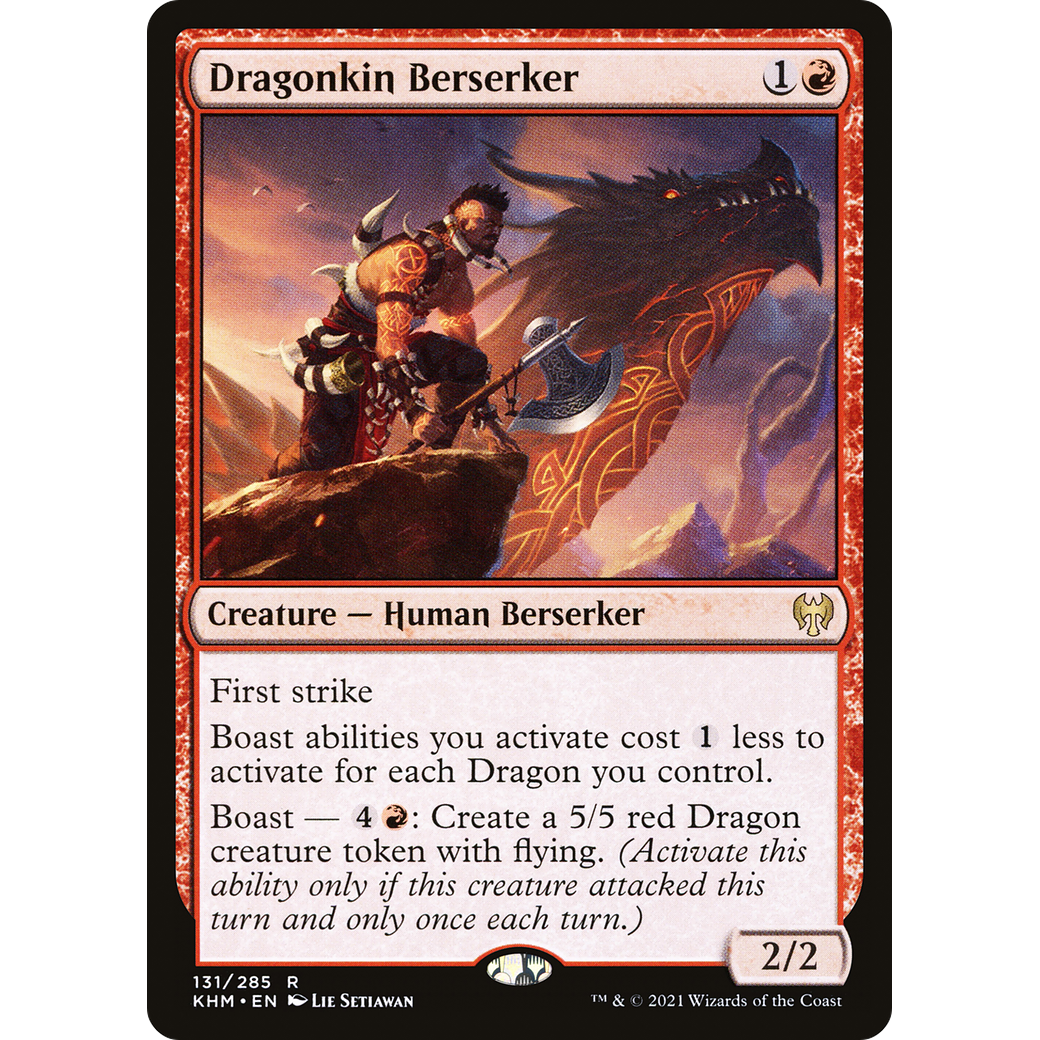 Dragonkin Berserker (KHM-131) - Kaldheim Foil