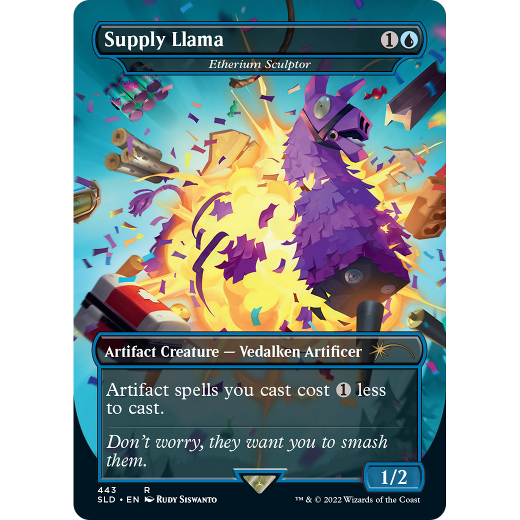 Supply Llama - Etherium Sculptor (SLD-443) - Secret Lair Drop / Supply Llama (Borderless) Foil