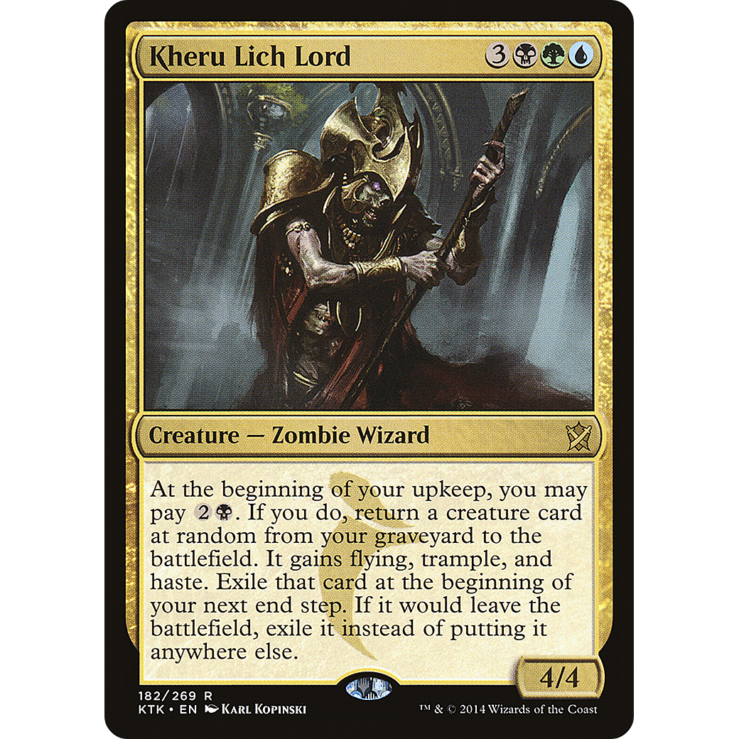Kheru Lich Lord (KTK-182) - Khans of Tarkir Foil