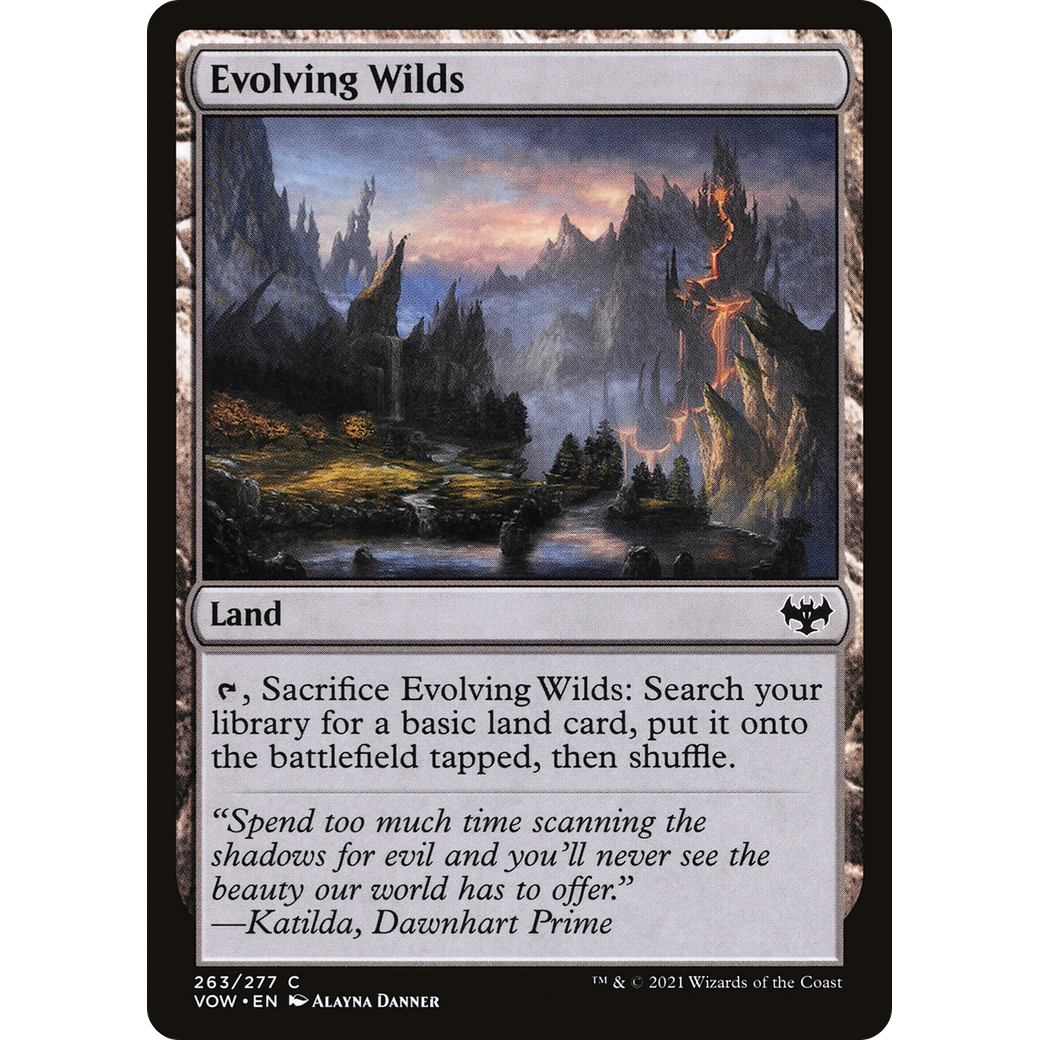 Evolving Wilds (VOW-263) - Innistrad: Crimson Vow Foil