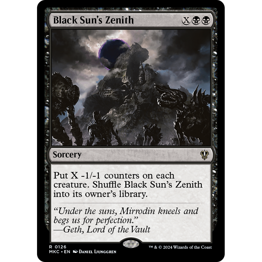 Black Sun's Zenith (MKC-126) - Murders at Karlov Manor Commander