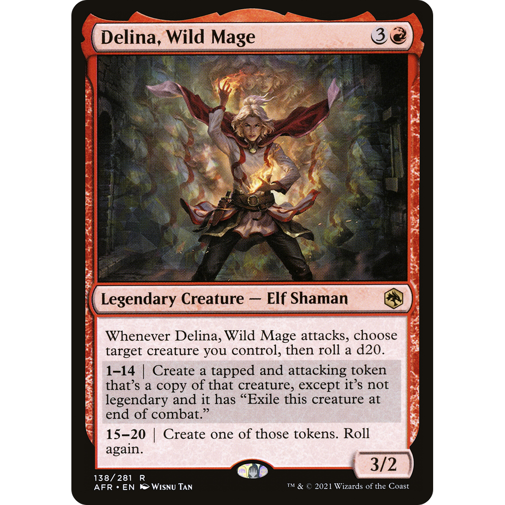Delina, Wild Mage (AFR-138) - Adventures in the Forgotten Realms