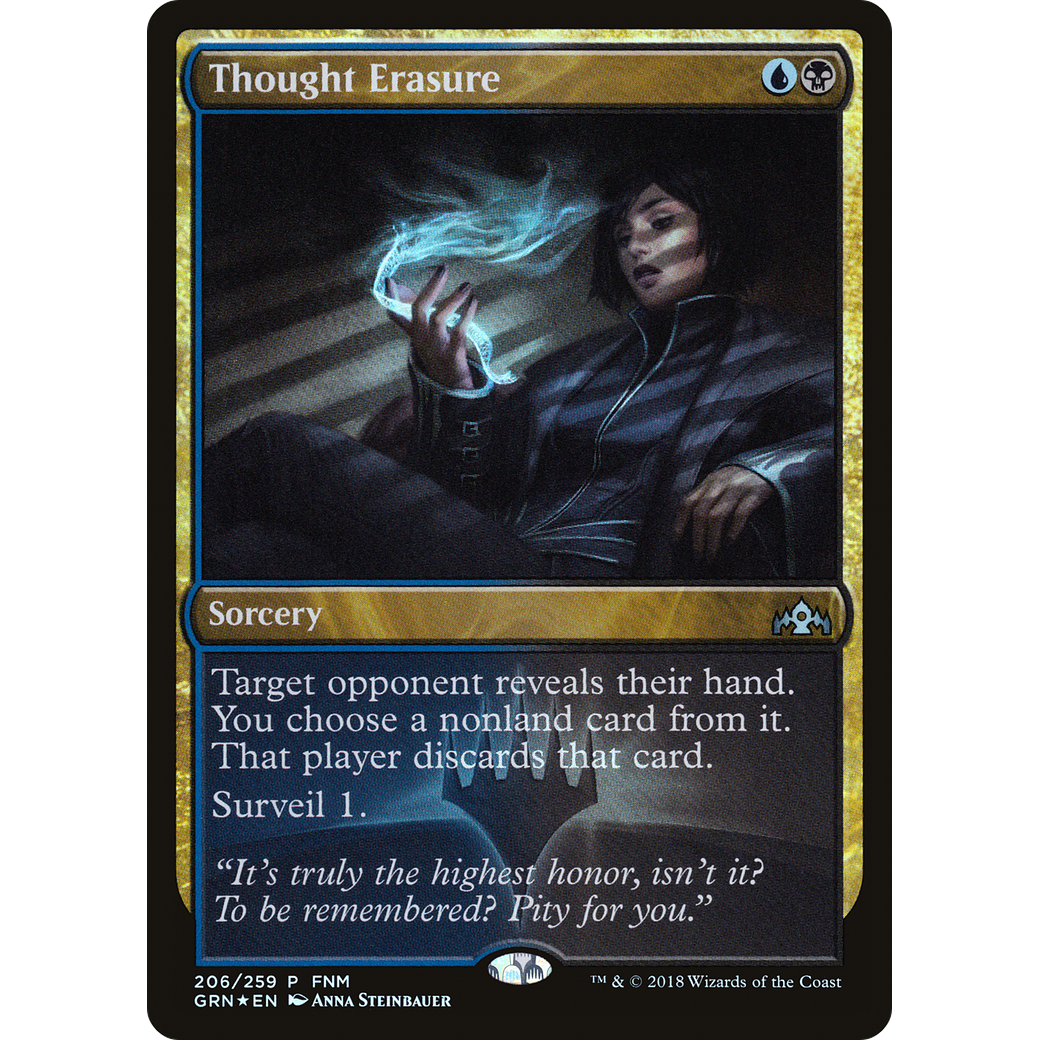 Thought Erasure (FNM-206) - Guilds of Ravnica Promos Foil