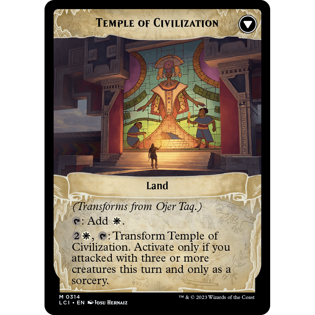 Ojer Taq, Deepest Foundation // Temple of Civilization (LCI-314) - The Lost Caverns of Ixalan: (Showcase) Foil