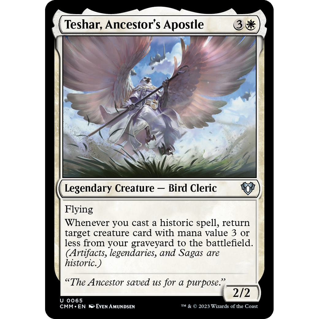 Teshar, Ancestor's Apostle (CMM-065) - Commander Masters