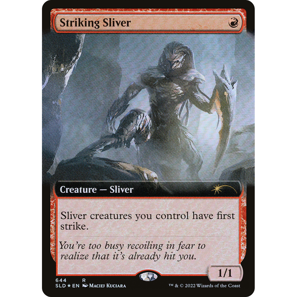 Striking Sliver (Extended Art) (SLD-644) - Secret Lair Drop: (Extended Art) Foil