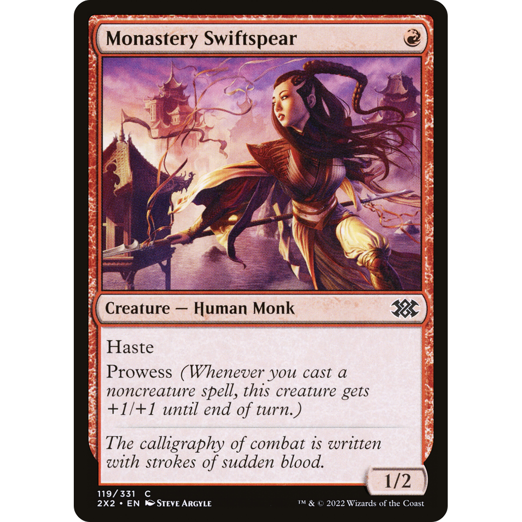 Monastery Swiftspear (2X2-119) - Double Masters 2022 Foil