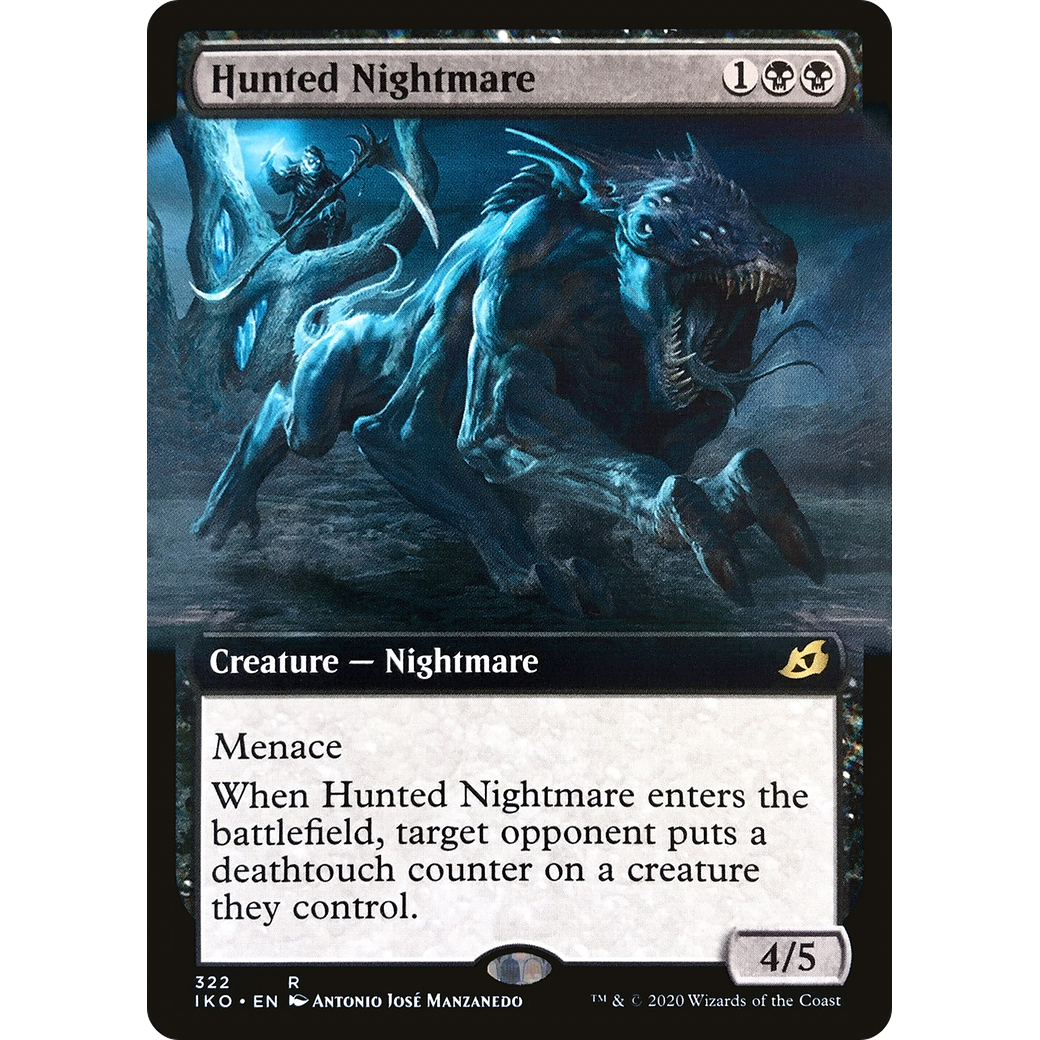 Hunted Nightmare (Extended Art) (IKO-322) - Ikoria: Lair of Behemoths: (Extended Art) Foil