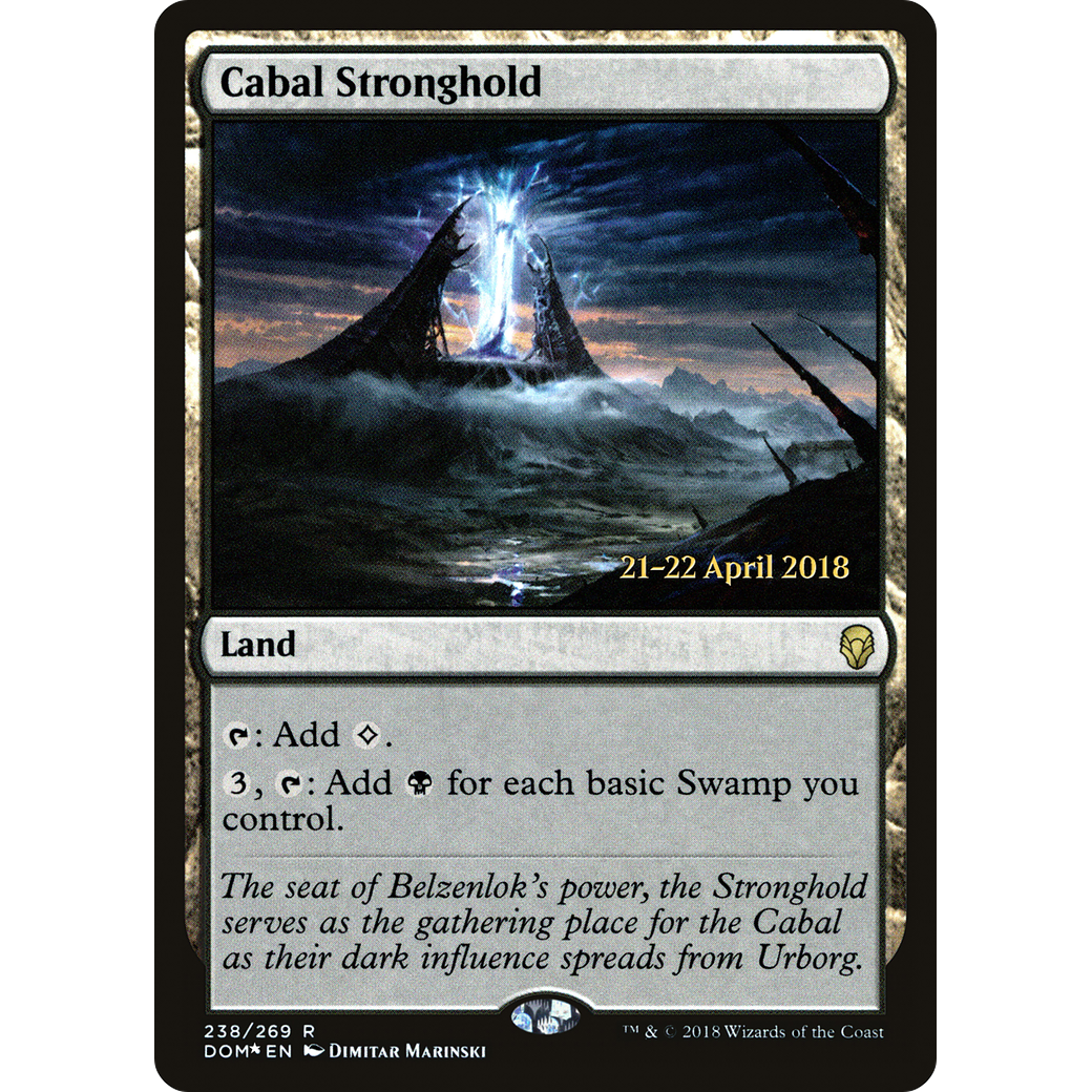 Cabal Stronghold (PRE-238) - Dominaria Promos Foil