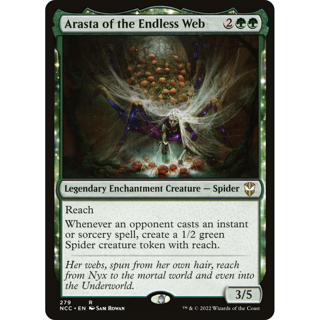 Arasta of the Endless Web (NCC-279) - New Capenna Commander: (enchantment)