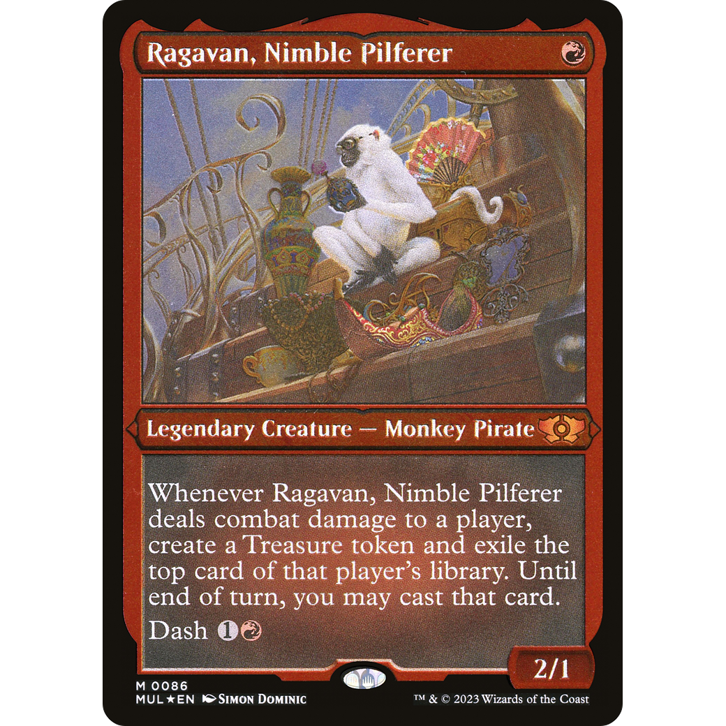 Ragavan, Nimble Pilferer (Foil Etched) (MUL-086) - Multiverse Legends Foil