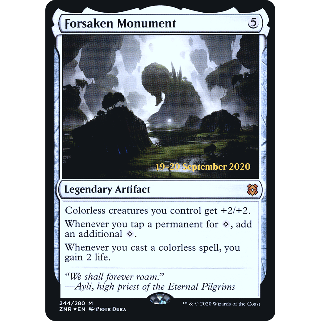 Forsaken Monument (PRE-244) - Zendikar Rising Promos Foil
