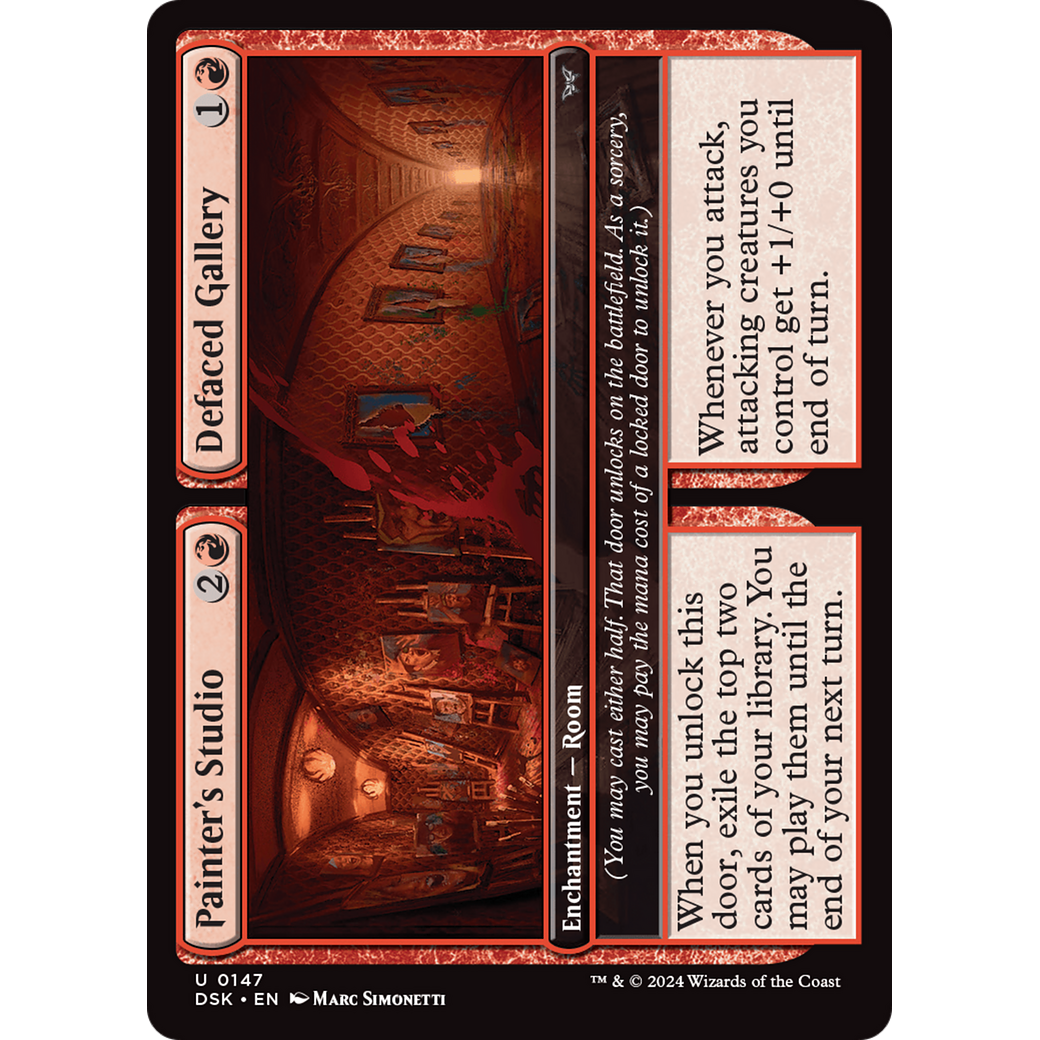 Painter's Studio // Defaced Gallery (DSK-147) - Duskmourn: House of Horror Foil