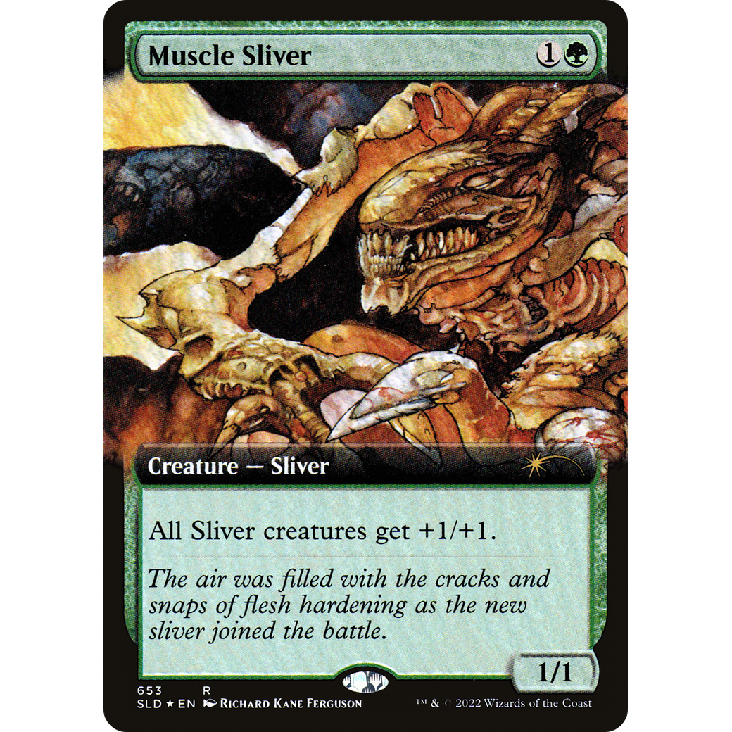 Muscle Sliver (Extended Art) (SLD-653) - Secret Lair Drop: (Extended Art) Foil