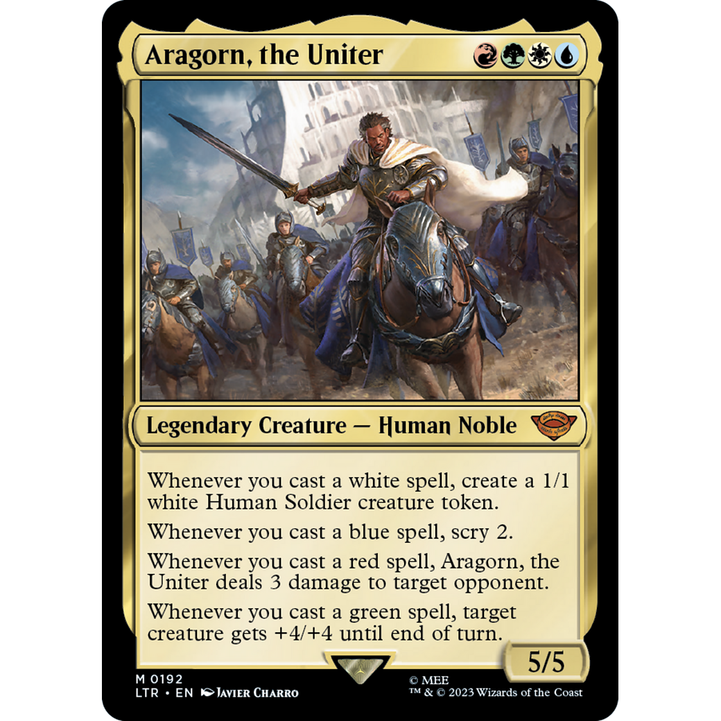 Aragorn, the Uniter (LTR-192) - The Lord of the Rings: Tales of Middle-earth Foil