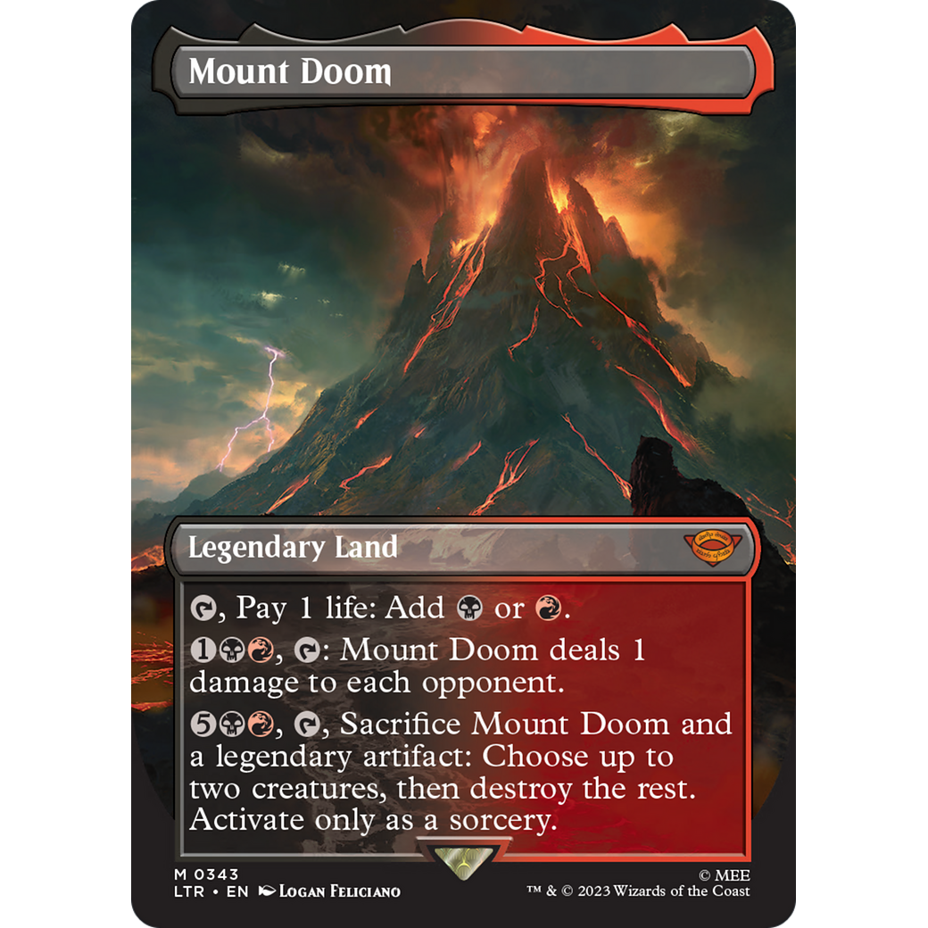 Mount Doom (LTR-343) - The Lord of the Rings: Tales of Middle-earth (Borderless)