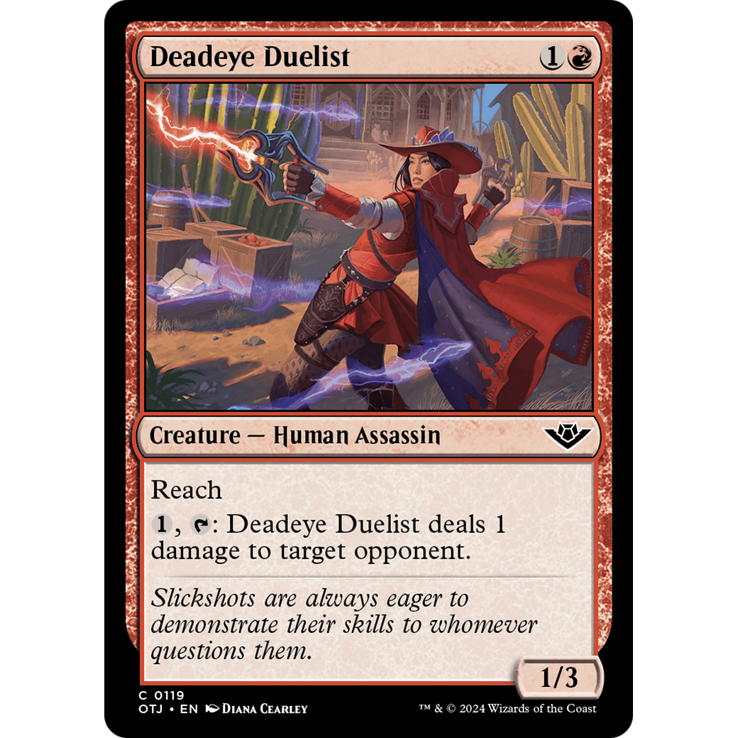 Deadeye Duelist (OTJ-119) - Outlaws of Thunder Junction Foil