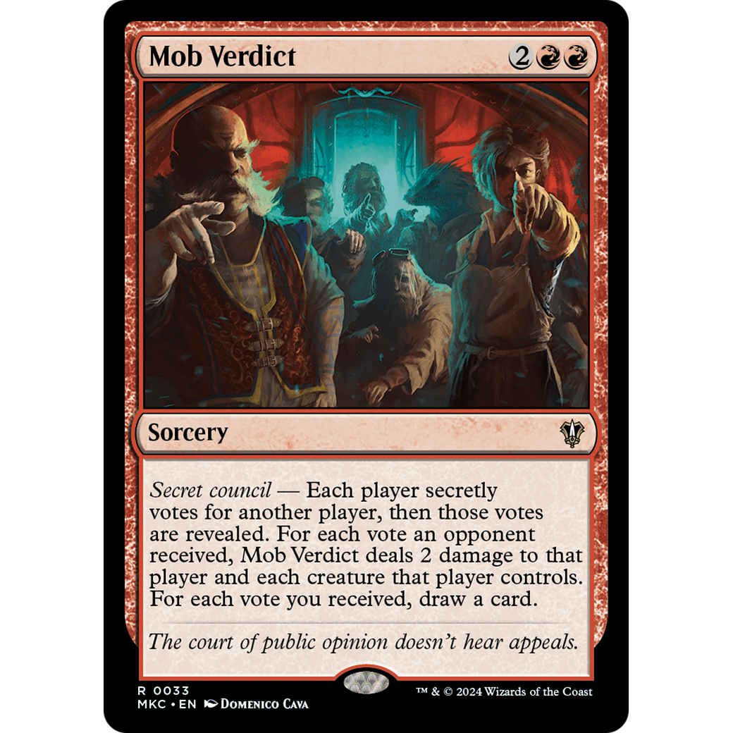 Mob Verdict (MKC-033) - Murders at Karlov Manor Commander