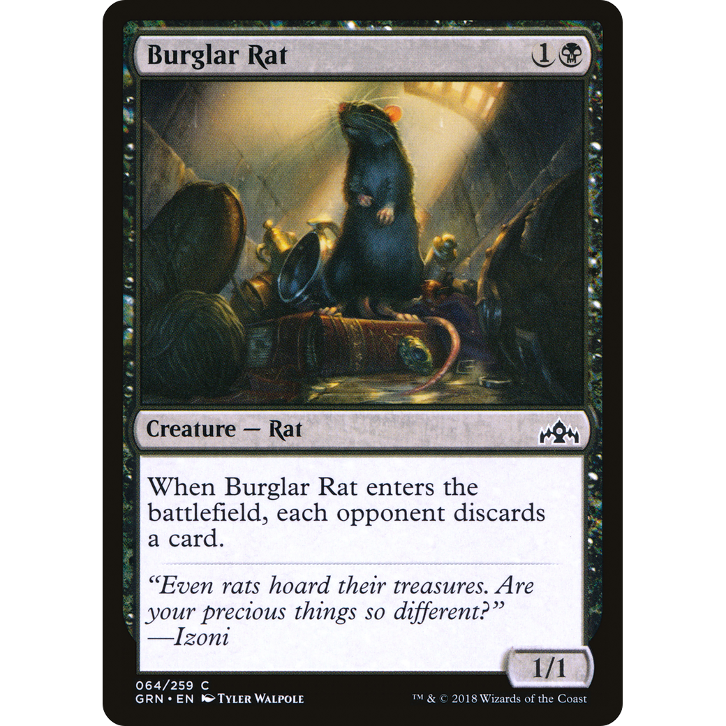 Burglar Rat (GRN-064) - Guilds of Ravnica Foil