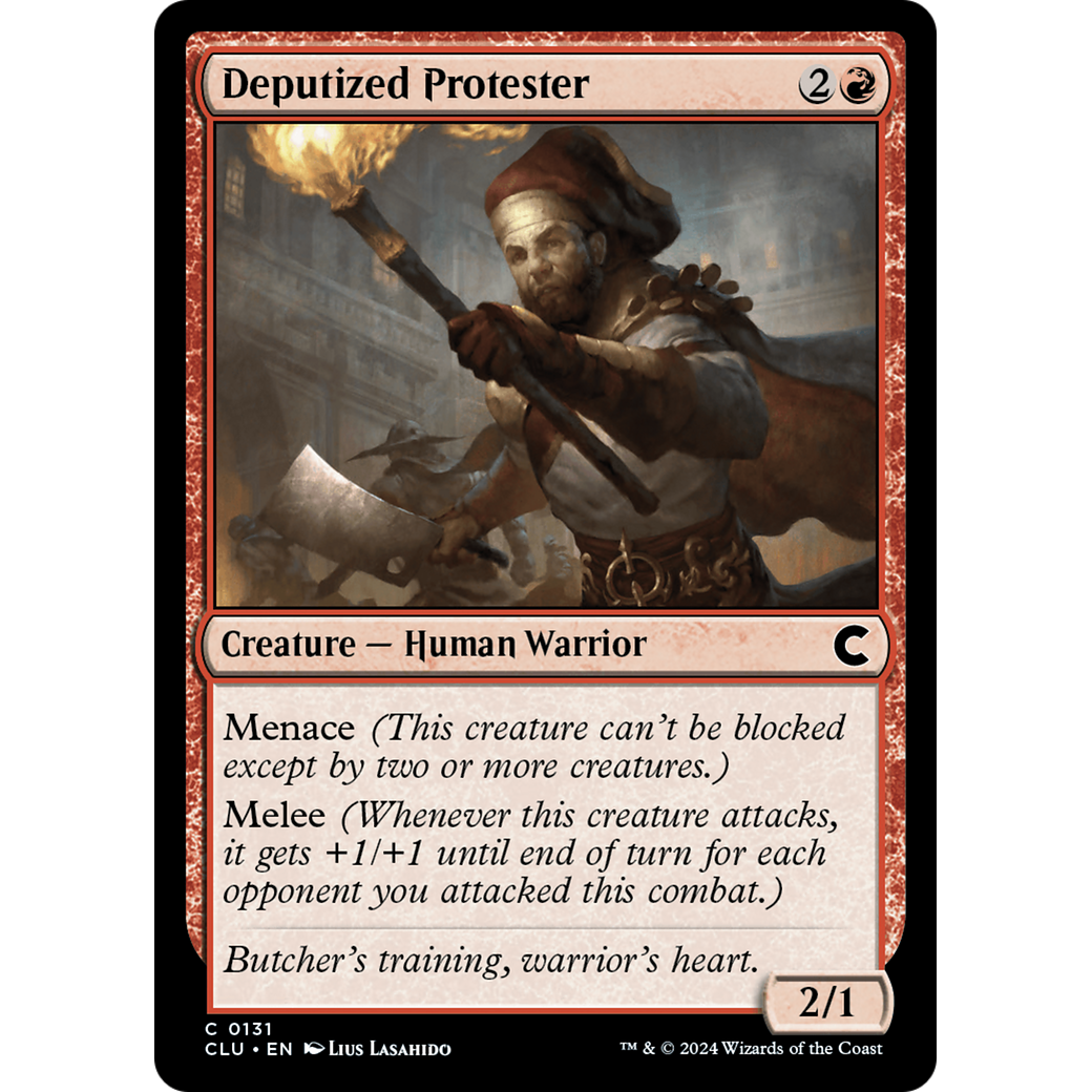 Deputized Protester (CLU-131) - Ravnica: Clue Edition