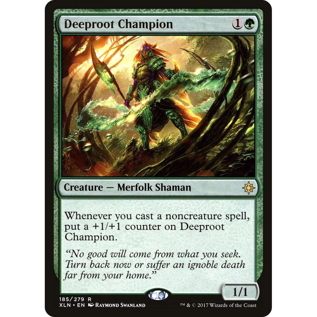 Deeproot Champion (XLN-185) - Ixalan Foil