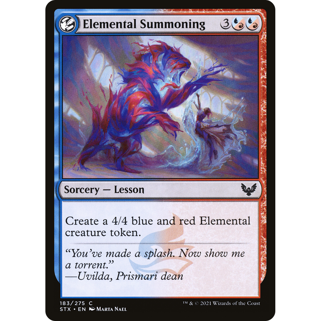 Elemental Summoning (STX-183) - Strixhaven: School of Mages: (lesson)