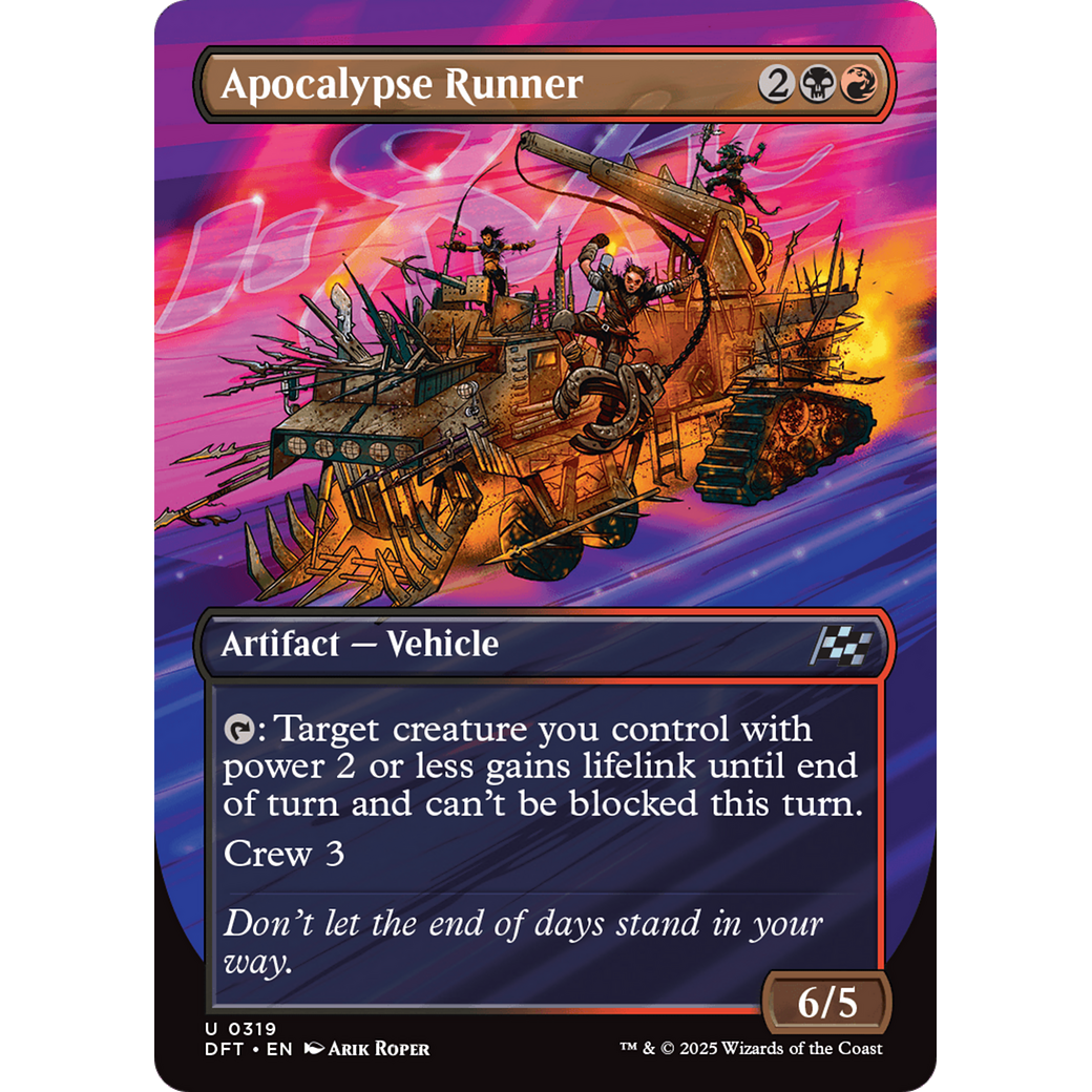 Apocalypse Runner (DFT-319) - Aetherdrift (Borderless) Foil