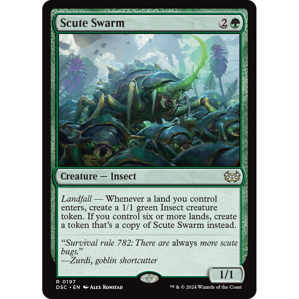 Scute Swarm (DSC-197) - Duskmourn: House of Horror Commander