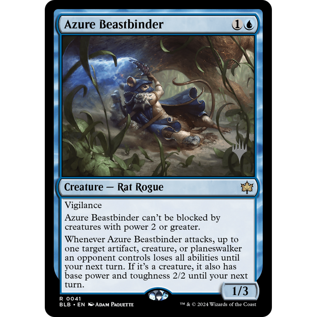 Azure Beastbinder (PPBLB-41P) - Bloomburrow Promos Foil