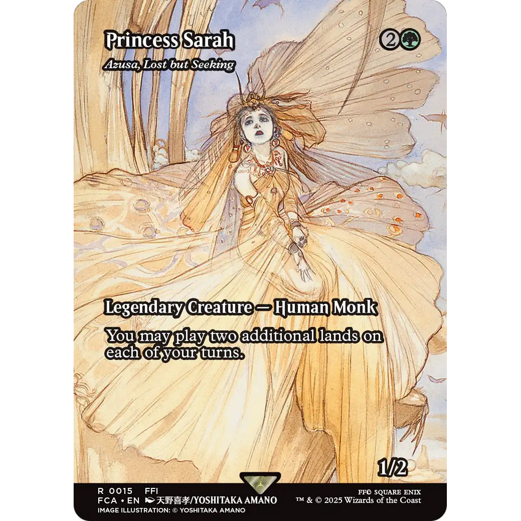 Princess Sarah - Azusa, Lost but Seeking (Showcase) (FCA-015) - FINAL FANTASY: Through the Ages / Princess Sarah (Borderless) Foil