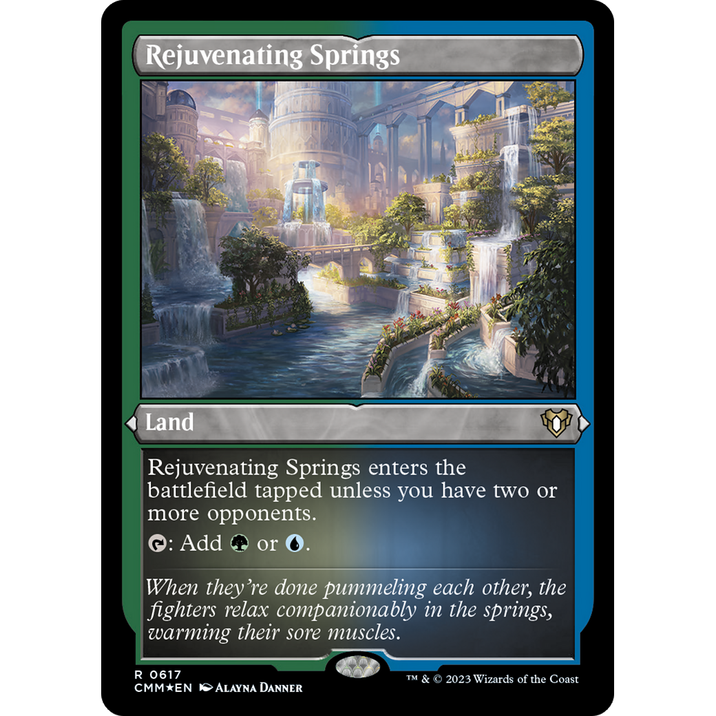 Rejuvenating Springs (CMM-617) - Commander Masters Etched Foil