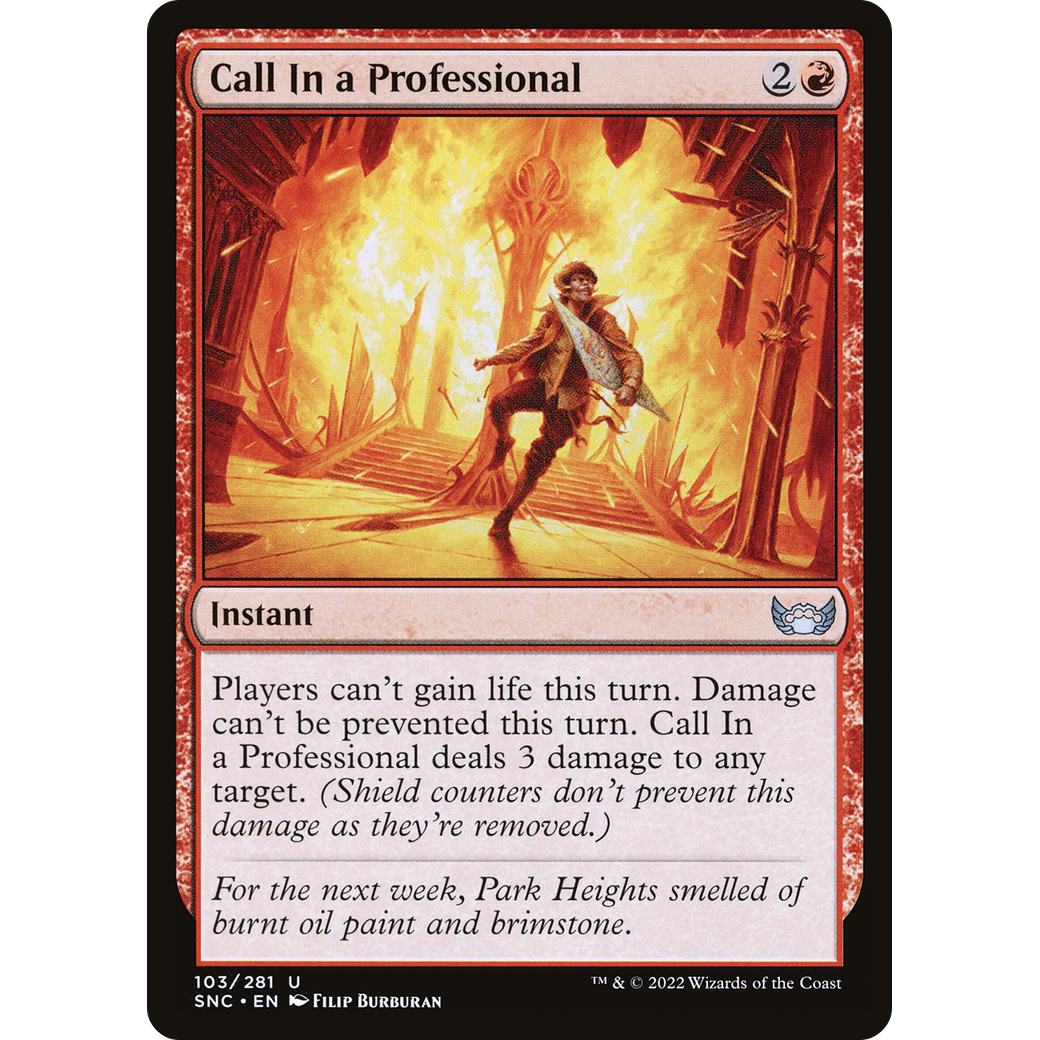 Call In a Professional (SNC-103) - Streets of New Capenna Foil