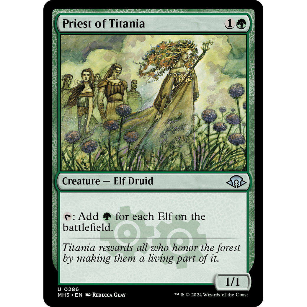 Priest of Titania (MH3-286) - Modern Horizons 3 Foil