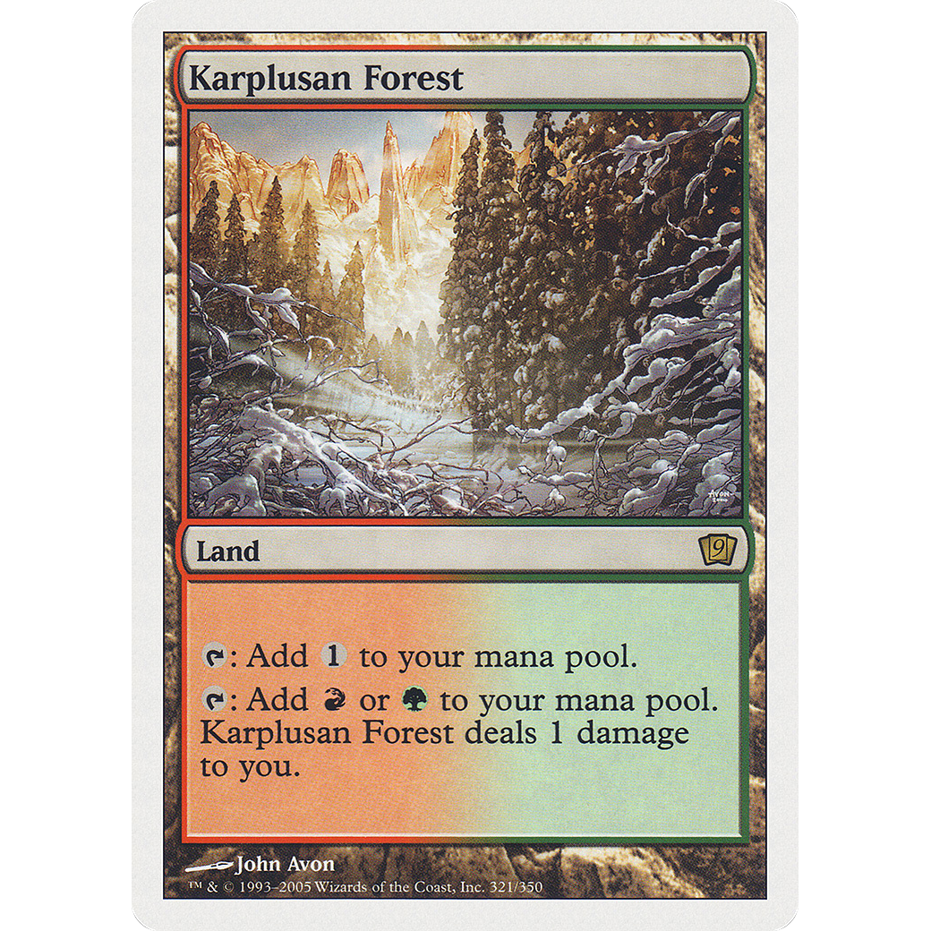 Karplusan Forest (9ED-321) - 9th Edition Foil