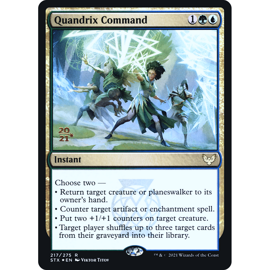 Quandrix Command (PRE-217) - Strixhaven: School of Mages Promos Foil