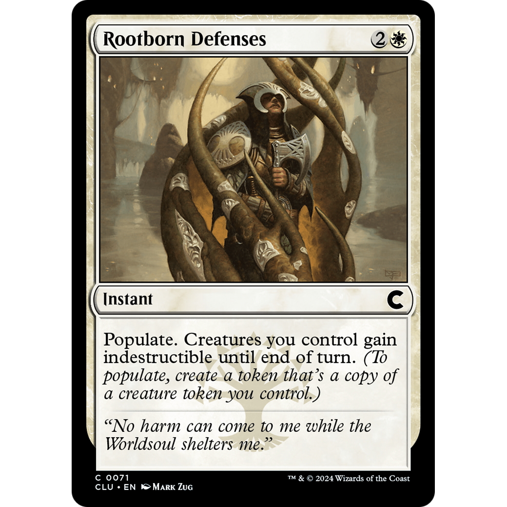 Rootborn Defenses (CLU-071) - Ravnica: Clue Edition