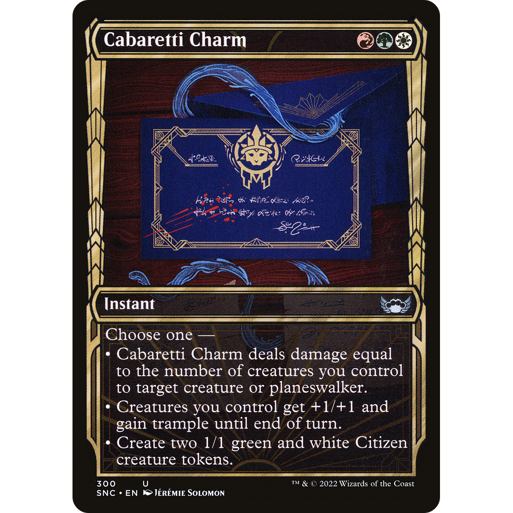 Cabaretti Charm (Showcase) (SNC-300) - Streets of New Capenna: (Showcase) Foil