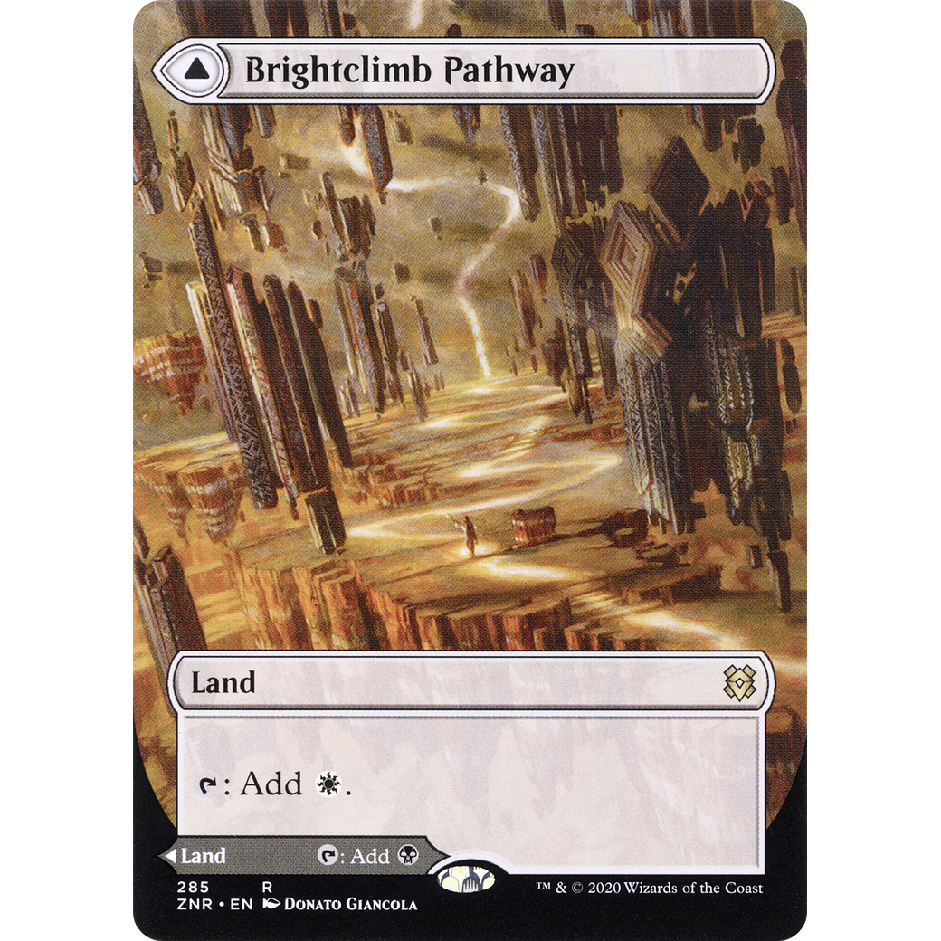 Brightclimb Pathway (Borderless) (ZNR-285) - Zendikar Rising: (Showcase) (Borderless) Foil