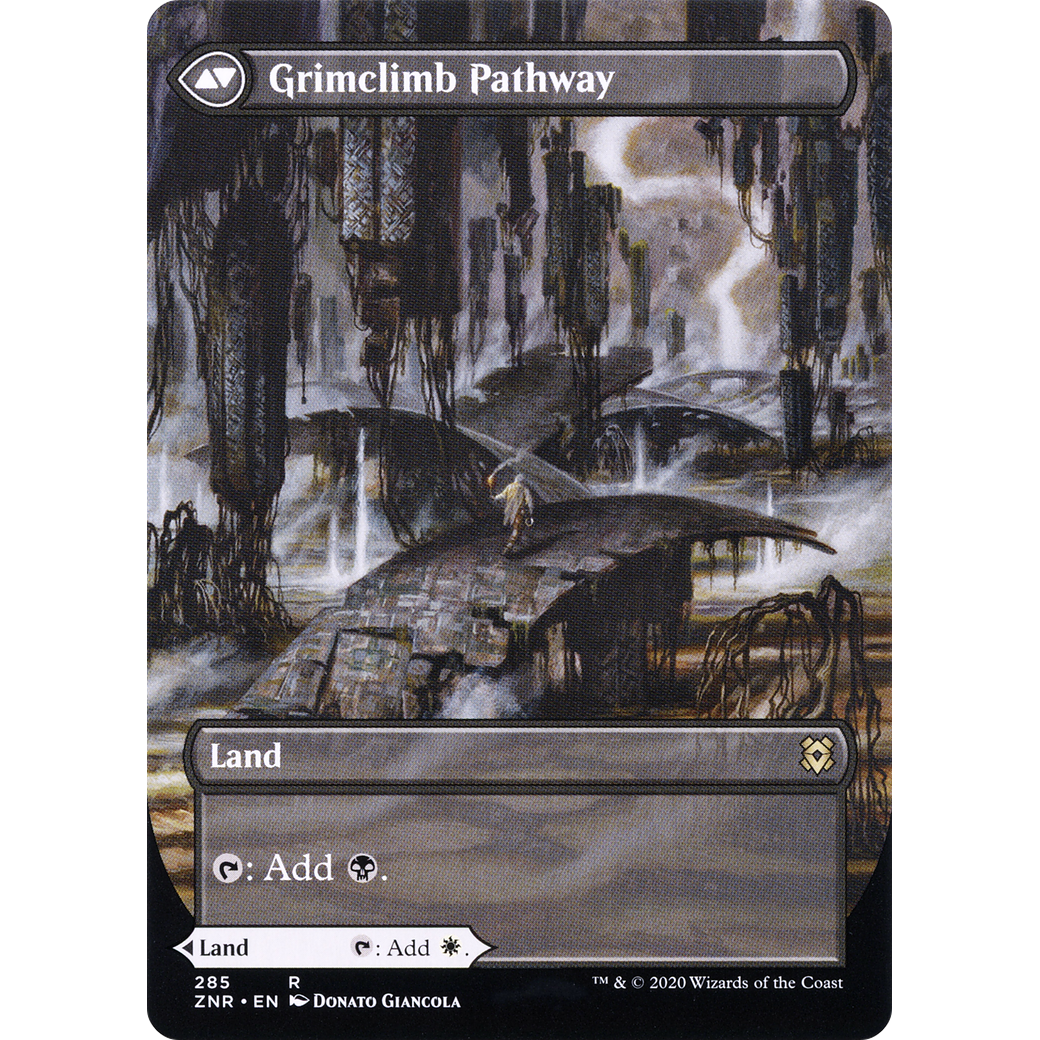 Brightclimb Pathway (Borderless) (ZNR-285) - Zendikar Rising: (Showcase) (Borderless) Foil
