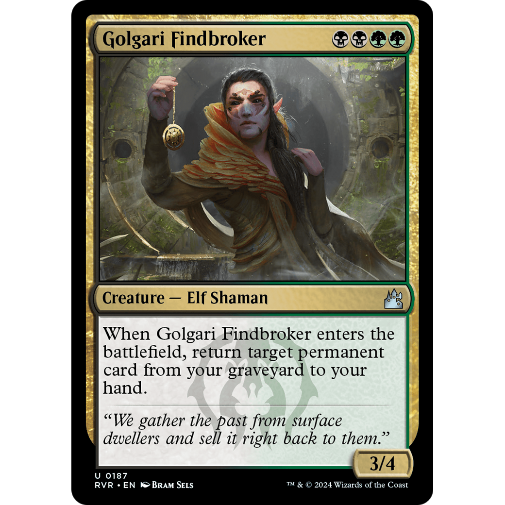 Golgari Findbroker (RVR-187) - Ravnica Remastered Foil