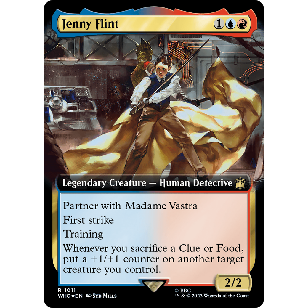Jenny Flint (Extended Art) (Surge Foil) (WHO-1011) - Doctor Who: (Extended Art) Foil
