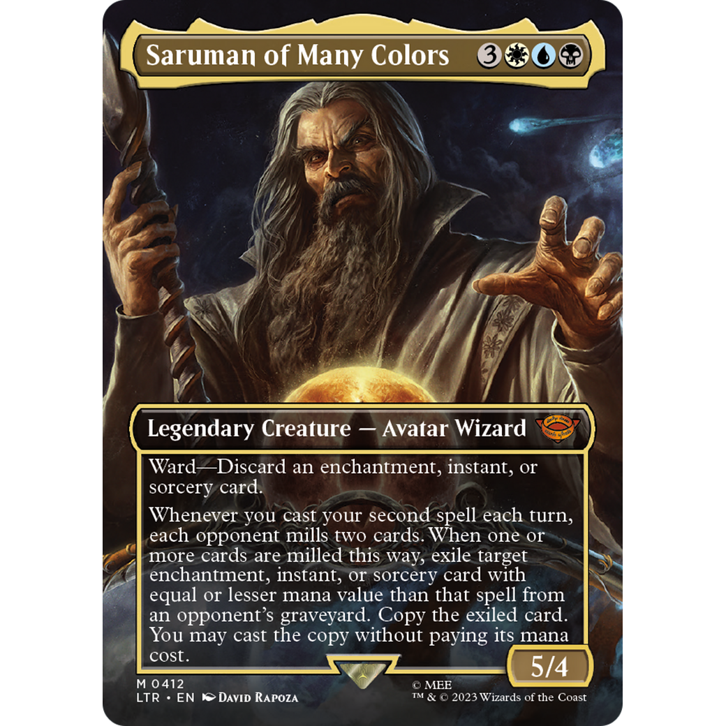 Saruman of Many Colors (LTR-412) - The Lord of the Rings: Tales of Middle-earth (Borderless) Foil