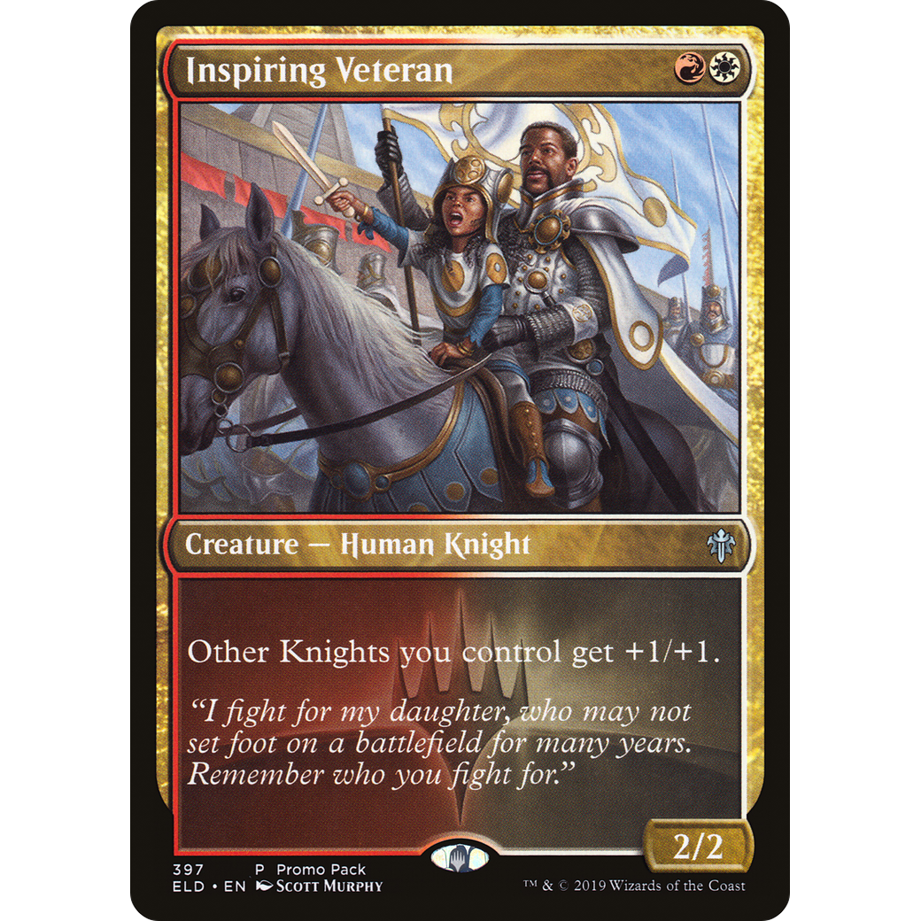 Inspiring Veteran (PPELD-397) - Throne of Eldraine Foil
