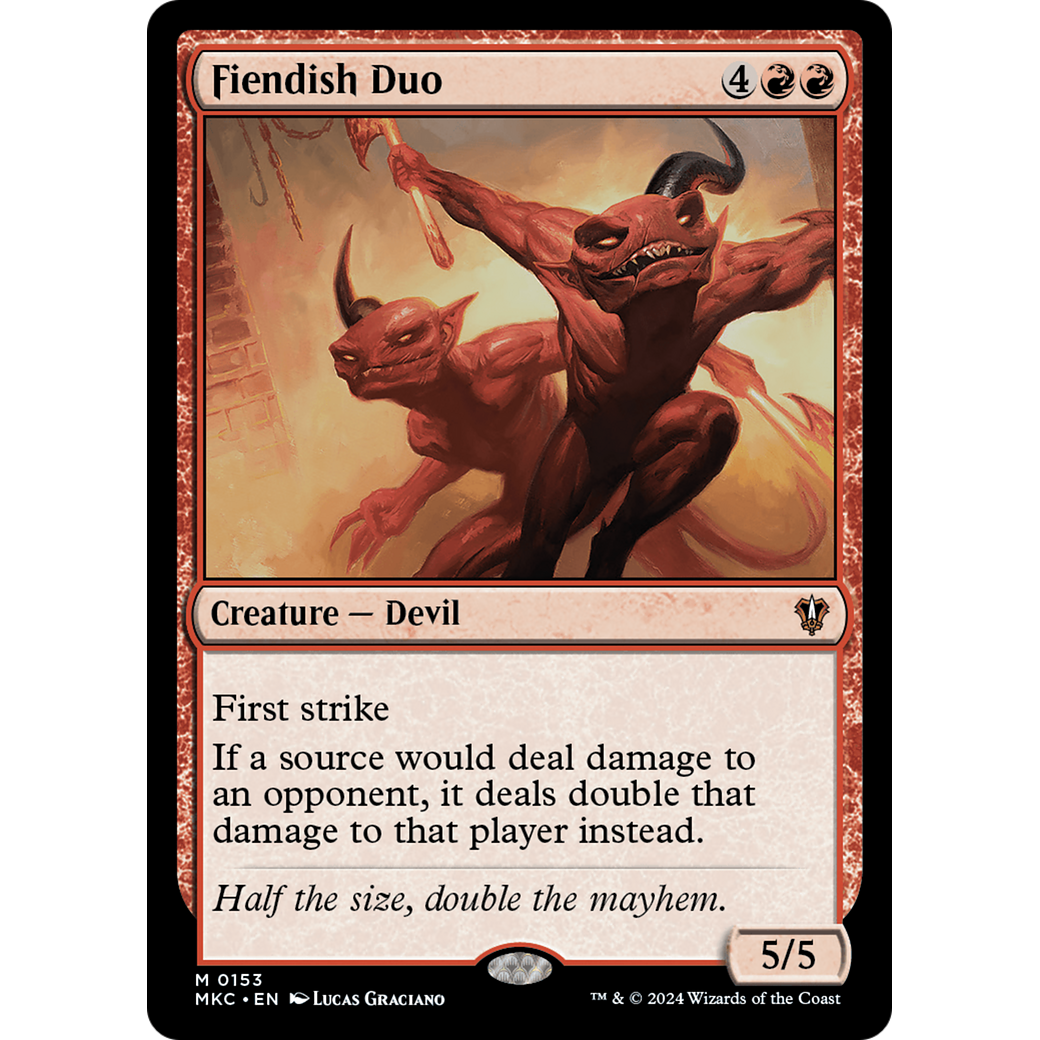 Fiendish Duo (MKC-153) - Murders at Karlov Manor Commander