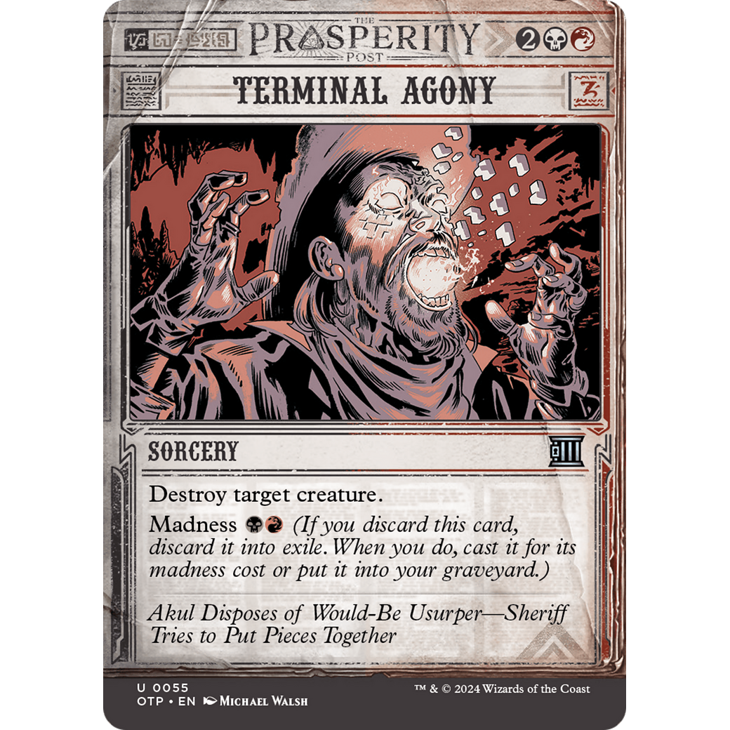 Terminal Agony (OTP-055) - Breaking News: (Showcase) (Borderless)
